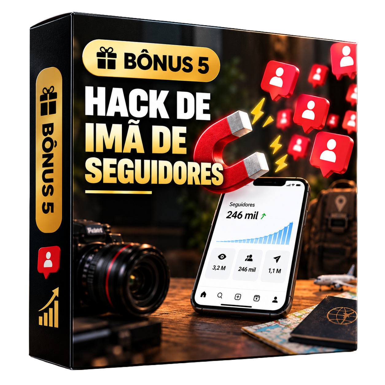 Hack de imã de seguidores!